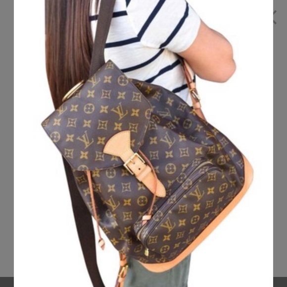 ♥️ LOUIS VUITTON Montsouris GM Backpack ? AUTH main image 8